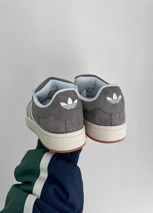 Adidas campus 00s  grey/white3 фото