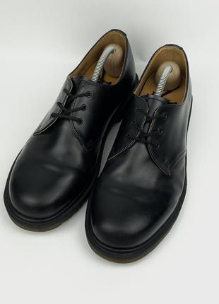 Кожаные туфли / ботинки dr. martens 1461 pw оригинал черные размер 433 фото