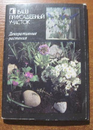 Присадибну ділянку. декоративні рослини 18 листівок 1987