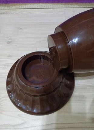 Большая ваза для цветов велика / большая коричневая ваза вазон большой на ножке4 фото