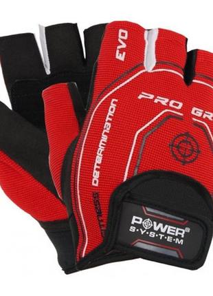 Перчатки для фитнеса pro grip evo xs power system красный (2000002545279)