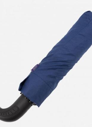 Мужской зонт zest 10 спиц ручка-крюк полуавтомат синий