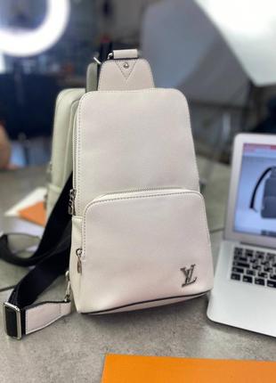 Слинг белый louis vuitton white c744