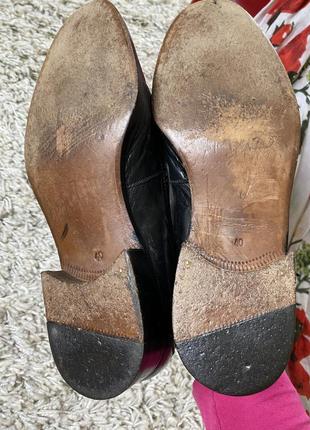 Мега крутые кожаные туфли/броги/лоферы в стиле ретро,ручная работа,италия,р.404 фото