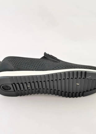 Мужские мокасины летние сеточка черные туфли (размеры: 40,41,42,43,444 фото