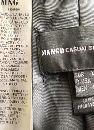 Двубортное шерстяное пальто mango8 фото