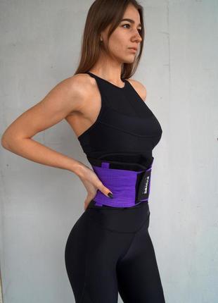 Пояс-корсет для поддержания спины waist shaper l/xl power system фиолетовый (2000002544074)