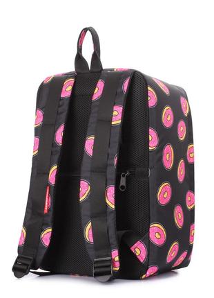 Рюкзак для ручної поклажі poolparty hub 40x25x20см ryanair / wizz air / мау з пончиками3 фото