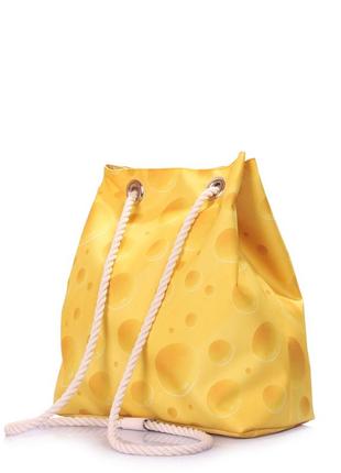 Летний рюкзак poolparty pack с сырным принтом3 фото