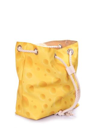 Летний рюкзак poolparty pack с сырным принтом4 фото