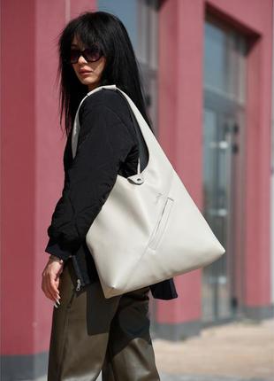 Женская сумка 35х40х8 см sambag серый (2000002283393)1 фото
