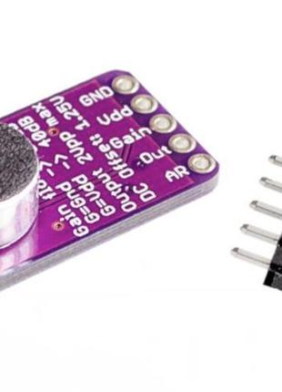 Електретний мікрофонний підсилювач модуль max9814