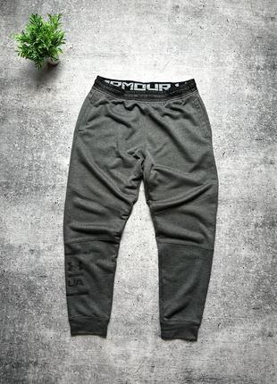 Мужские брюки under armour fleece logo pants!2 фото