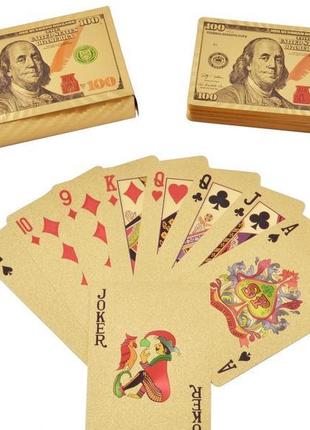 Карти пластикові dollar gold (54 шт) no408-5
