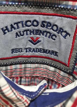 Hatico sport сорочка чоловіча нова в клітинку бавовна оригінал m2 фото