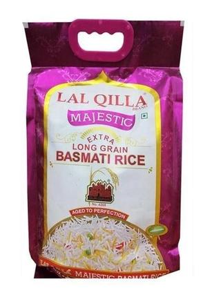 Рис басматі lal qilla majestic не пропарений, мішок 5 кг (інді...