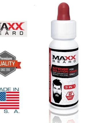 Олія для росту бороди maxx beard, 100% оригінал usa