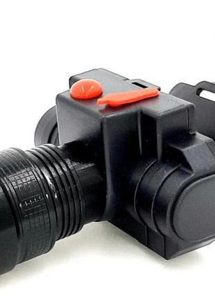 Акумуляторний налобний ліхтар cb-0605-t6+пластиковий бокс, роз...