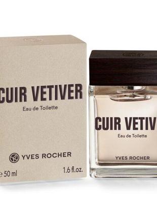 Чоловіча туалетна вода cuir vetiver yves rocher ів роше 50 мл ...