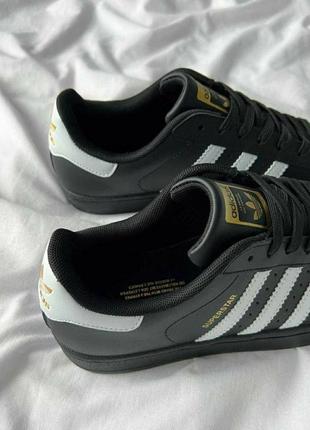 Adidas superstar black premium4 фото