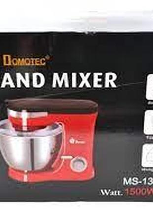 Міксер-планетарний, тістоміс domotec ms-1368 4л червоний