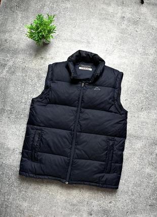 Мужская пуховая жилетка kappa down puffer vest!