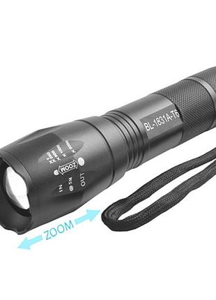 Фонарь police 1831a/1813a-t6 mini, 3хааа, zoom