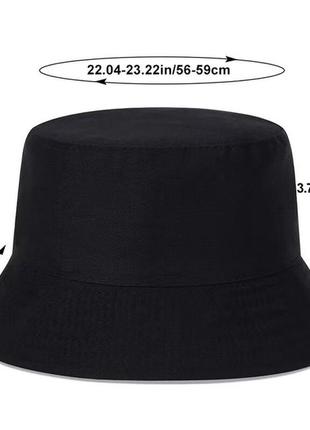 Панама модная унивесальная двухсторонняя черная белая шляпа от солнца2 фото