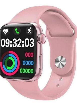 Smart watch ak99, 44 mm aluminium, голосовий виклик, pink