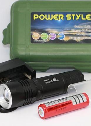 Ліхтарик ручний акумуляторний ultrafire wf-301/police ar-x-301...