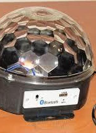 Диско куля bluetooth mp3 led crystall magic ball light світлом...