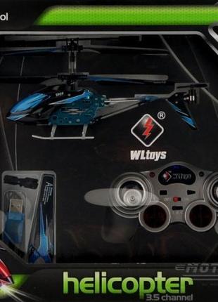 Вертоліт на пульті 3-к і/ч мікро wl toys s929 з автопілотом (с...9 фото
