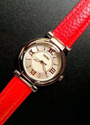 Skmei жіночі годинники skmei elegant red 9075r6 фото