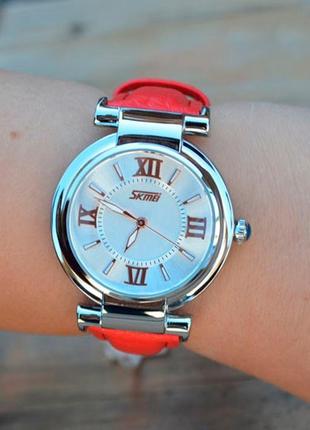 Skmei жіночі годинники skmei elegant red 9075r7 фото