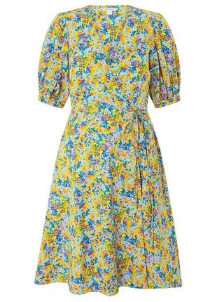 Квіткова поплінова сукня monsoon вінтаж з органічної бавовни