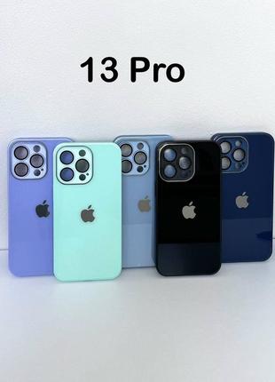 Чехол стеклянный iphone 13 pro1 фото