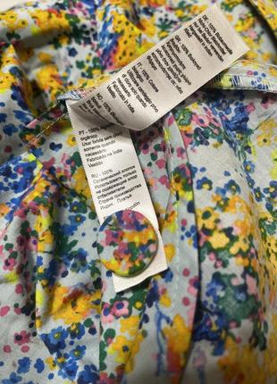 Квіткова поплінова сукня monsoon вінтаж з органічної бавовни5 фото