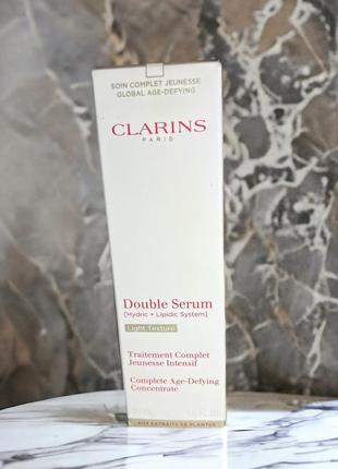 Clarins double serum light texture інтенсивна сироватка проти старіння шкіри 50ml1 фото