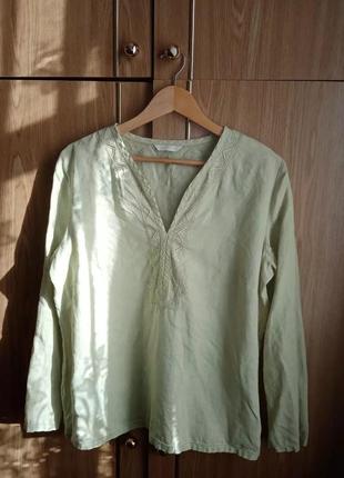 Рубашка вышиванка из 100% льна от marks & spencer.🤍
