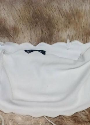 Топ  на зав'язках zara  білий ,розмір ххs -xs ,але більшомірить на розмір s