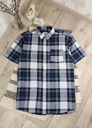 Брендова стильна сорочка льон+бавовна primark💙