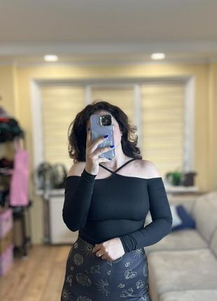 Лонгслив кофта водолазка топ на замке микродайвинг молния вырез под ...