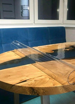 Мягкое стекло на стол3 фото