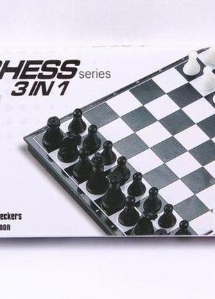 Шахматы арт.201   3 в 1,в коробке 24,5*12,5*4см 201  ish