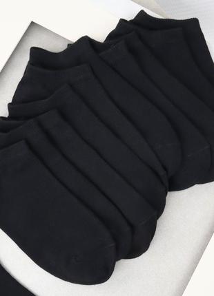 Шкарпетки жіночі 6 пар короткі зі зручною резинкою "black" пре...5 фото