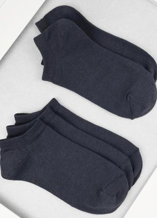 Шкарпетки жіночі 6 пар короткі «dark grey» зі зручною резинкою...2 фото