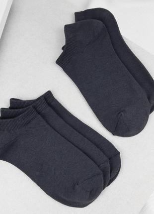 Шкарпетки жіночі 6 пар короткі «dark grey» зі зручною резинкою...4 фото