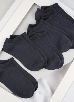 Шкарпетки жіночі 12 пар короткі «dark grey» зі зручною резинко...