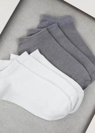 Набір шкарпеток жіночих 6 пар коротких "white&gr;еy" зі зручно...2 фото