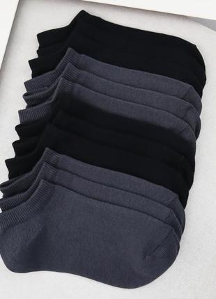 Набір шкарпеток жіночих 12 пар коротких "black&dark; grеy" зі ...2 фото